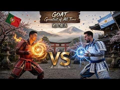 Ronaldo vs Messi: Samurai Duel at Dawn 🔥 #football #shorts