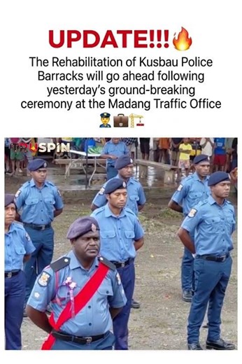 The rehabilitation of the Kusbau police station is underway. #png #pngnews #papuanewguinea #madang