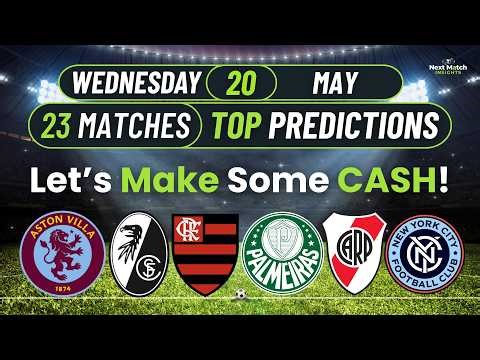 Today's Matches Predictions ⚽| Aston Villa, Freiburg, Flamengo, Botafogo & River Plate | CASH Day!💰🔥