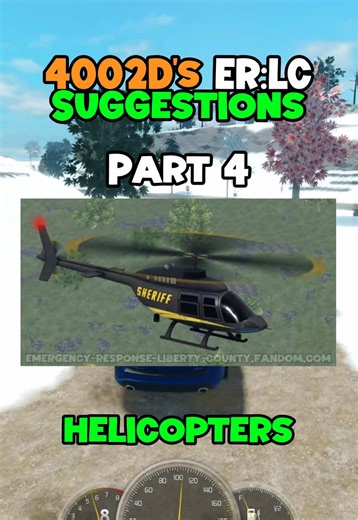 Do you want to see custom helicopter liveries like this come to ERLC? #fyp #erlcroblox #roblox #helicopter #livery