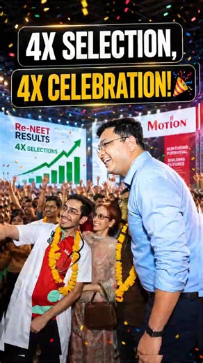 Re-NEET 2026 Results : 4X SELECTION, 4X CELEBRATION! 🎉 || NV Sir Shorts #ytshorts #shorts #nvsir