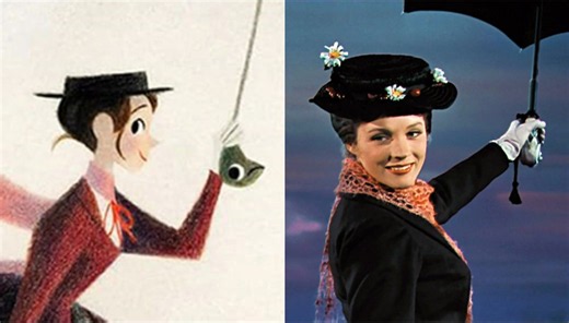 Julie Andrews made Mary Poppins magical. The books were much darker