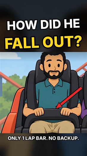 How Does Someone Fall Out of a Roller Coaster? 😳 #Goliath