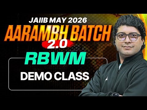 JAIIB Preparation 2026 | Aarambh Batch 2.0 | RBWM Demo Class | Praveen Rana