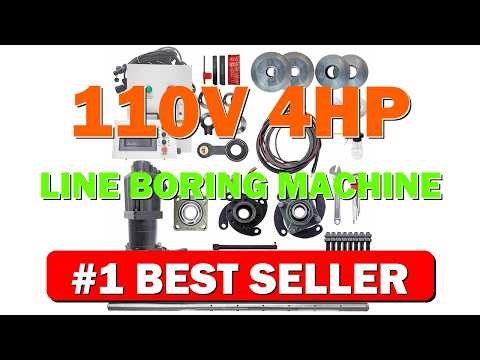 110V 4HP Line Boring Machine Portable Line Bore Welding Kits, Digital Display, - B0F7HG9VRY
