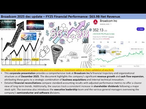 Broadcom 2025 dec update – FY25 Financial Performance: $63.9B Net Revenue.