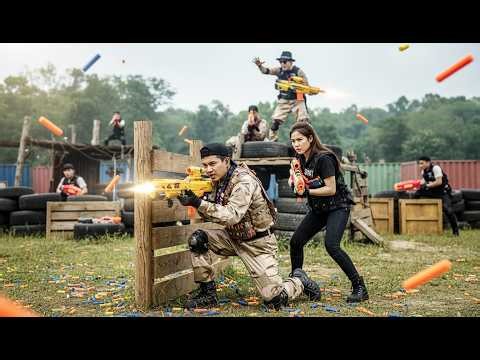 LTT NERF WAR : Hero SEAL X Foils Crimson Bloc Crime With Tactical Nerf Guns Rescue