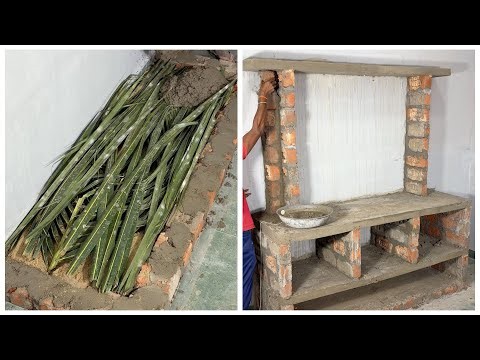 Palm Leaves + Cement = Stunning DIY Wall Shelf🌴🧱 | Looks Expensive!