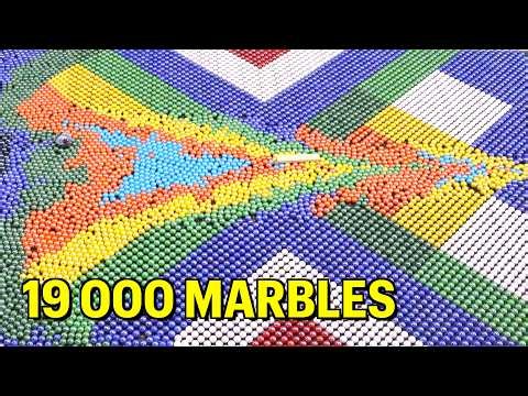 BIGGEST Gravitrax Marble Run with 19,000 marbles!