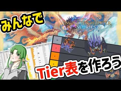 【モンハンストーリーズ３ ～運命の双竜～】みんなで話し合って最高のTier表を作ろうぜ！！！
