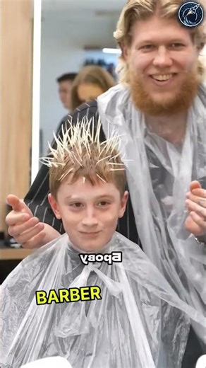 This hair stylish colored this guy's eyebrow | But it actually looks 😱🫡 #respect #shorts #ytshorts