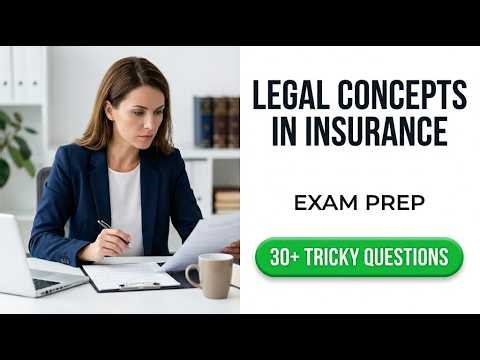 Pass Your 2026 Insurance Exam: Essential Legal Concepts Explained For First Time Success