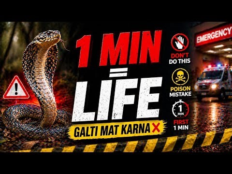 Snake Bite First Aid 🚨 | 5 Minute Mein Yeh Kiya To Jaan Bach Sakti Hai
