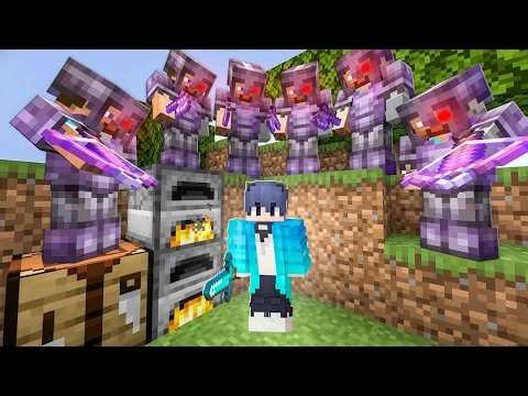 Minecraft Speedrunner VS 5 AI Hunters 😨