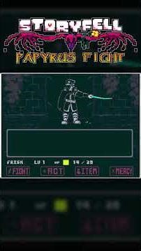 Hard-Headed - STORYFELL Papyrus Fight | Shorts
