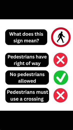 60% people actually fail these road signs. #roadsigns #theorytest #quiz #drivingtest #traffic