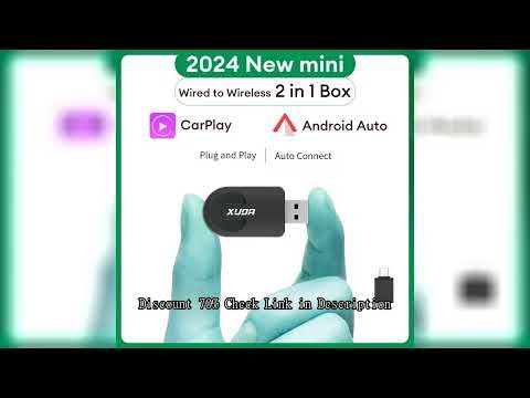 XUDA NEW Wireless CarPlay Android Auto Wireless Adapter Smart Mini Box Plug And Play WiFi Fast Conne