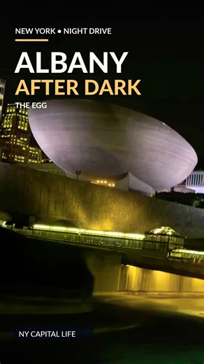 Albany After Dark 🌙 | The Egg & Peaceful Night Drive #shortsvideo #youtubeshorts #shorts