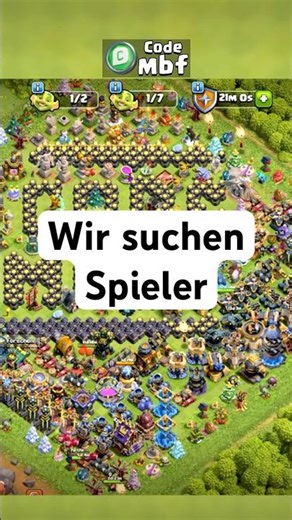 Wir suchen Spieler für unseren Clan! 🫵🏻☺️ #coc #clashofclans