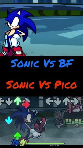 FNF BF and Pico fight against Sonic All CutScene // NEW WEEK #fnf #sonic #new #fnfmod #games