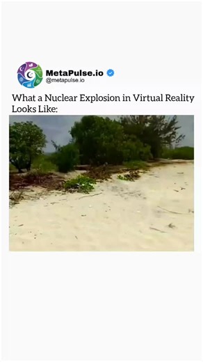 MetaPulse.io | The Pulse of the Modern World on Instagram: "This is what a nuclear explosion looks like — recreated in virtual reality. ⚠️ This isn’t real footage. It’s a high-fidelity VR simulation built to demonstrate the physics and scale of one of the most powerful events ever created by humans. From the blinding initial flash to the rapidly expanding fireball and delayed shockwave, simulations like this allow scientists and educators to study extreme forces without real-world destruction. V