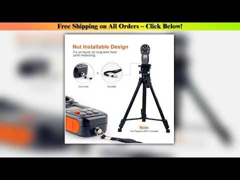 BT-100 Digital Anemometer Handheld Wind Speed Meterfor Measuring Wind Speed Temperature and Wind