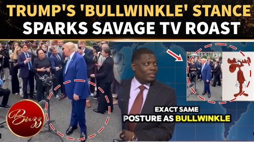 Trump’s ‘Bullwinkle’ moment goes viral; SNL takes aim at his unusual posture