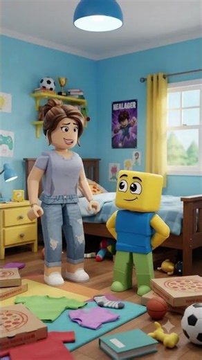 Mom Said CLEAN YOUR ROOM… So I Did THIS 💀😂 | Roblox Funny Shorts #shorts #roblox #robloxedit #viral