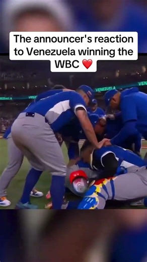 Ernesto Jerez calling the final out for Venezuela will give you chills 🇻🇪 (via LuisAlvarez_1/X)