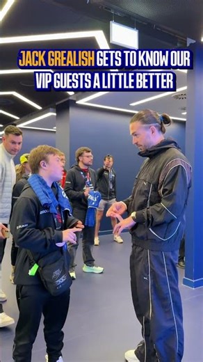 Jack Grealish leads our guests on their VIP tour of Hill Dickinson Stadium. 🤩