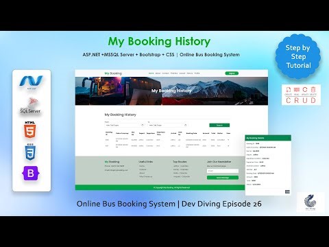 Manage My Profile in ASP.NET | Online Bus Booking System | Dev Diving Episode 25
