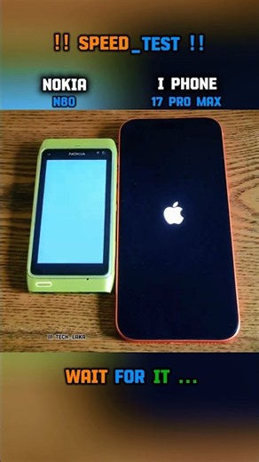 🚀⚡NOKIA N80 vs IPHONE 17 PRO MAX SPEED TEST !! 🔥