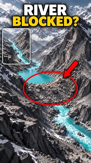 How a Landslide Can Turn a River Into a Flash Flood #science #nature #shorts
