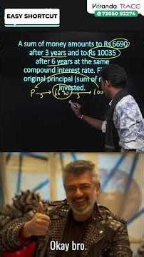 APTITUDE SHORTCUT SERIES💥 EXPLAINED BY KARTHIK SIR 💫