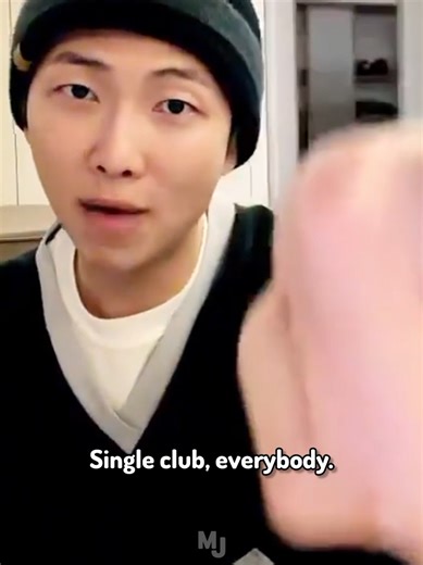 Namjoon bringing some ARMY to the single club #bts #bangtan #namjoon #weverse #live