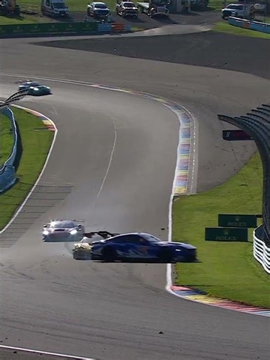 Look back at the No. 65 Ford Racing Mustang and No. 4 Pratt Miller Racing Corvette getting together!