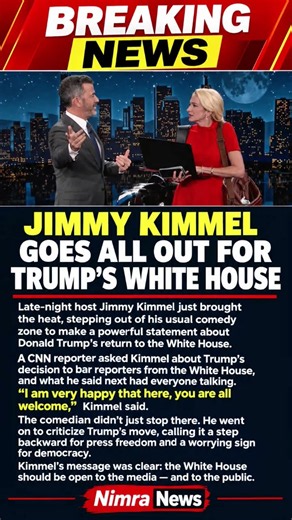 THIS IS HILARIOUS: Jimmy Kimmel Just Took Another Shot at the Trump White House