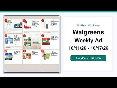 Walgreens Weekly Ad (10/11/26 - 10/17/26) Top Deals