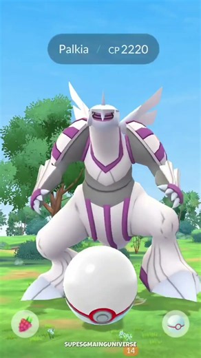 My First Palkia🌌Raid Catch🌊in Pokémon GO #pokemongo #palkia #shorts