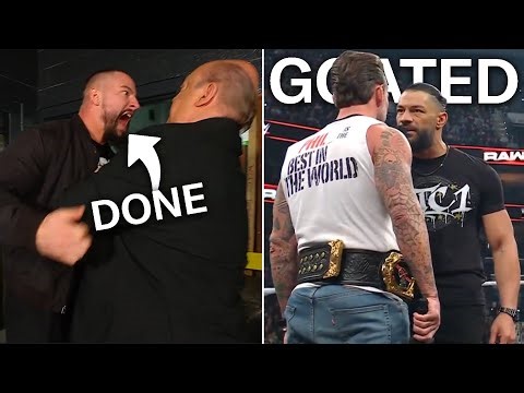 WWE Raw: Bron Breakker DITCHES Paul Heyman...Roman Reigns Vs CM Punk Mania...Oba Femi & Brock Lesnar