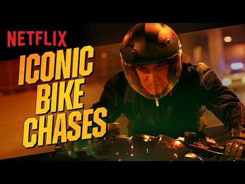 The ULTIMATE Bike Chases Compilation 🔥🏍️ | Dhoom:2, Kick, War, Leo & More | Netflix India