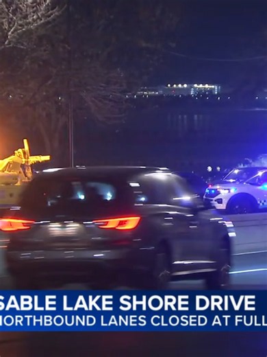 A person was critically injured in a crash on DuSable Lake Shore Drive on the city's North Side, Chicago fire officials said. #news #chicagonews #chicago