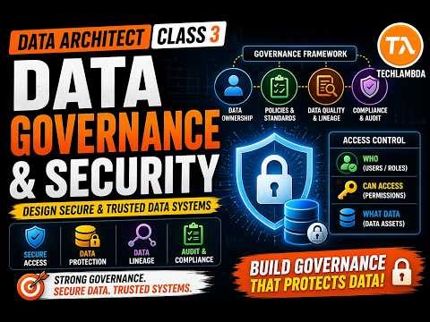 Data Governance & Security Explained | Data Architect Class 3 🔐