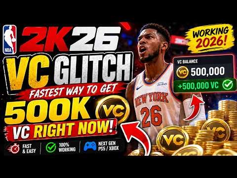 👉 NBA 2K26 VC Glitch (2026) 🚨 Fastest Way to Get 500K VC Right Now!