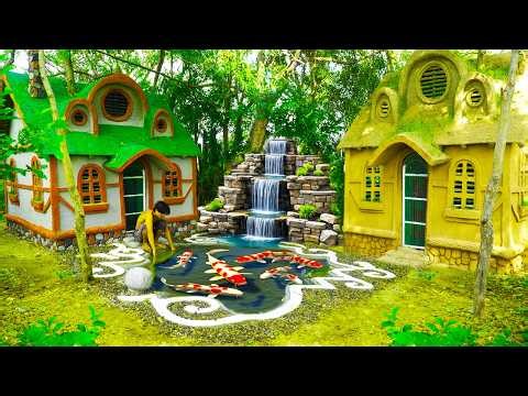 130 Days Building Bamboo Water Park & Traditional swimming pool [Full]