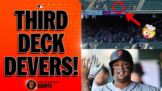 Rafael Devers hits a 463-FOOT HOMER to the THIRD DECK for the Giants! 😱🔥(2nd homer of the game!)