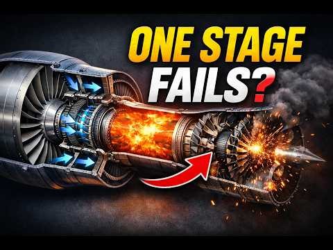 What happens if one stage of a jet engine FAILS?