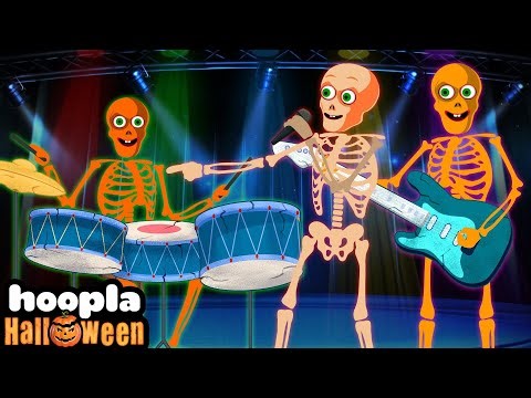LIVE 🔴 Five Skeleton at Rock Show 🕺💀 Halloween Party Songs | Non-Stop 24/7