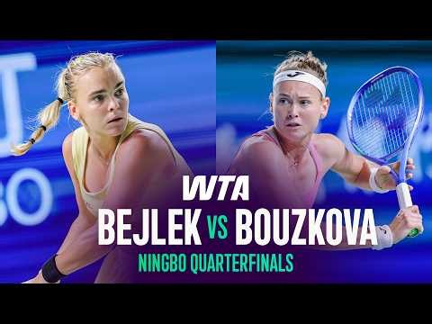 Sara Bejlek vs. Marie Bouzkova | 2026 Ningbo Quarterfinals | WTA Match Highlights