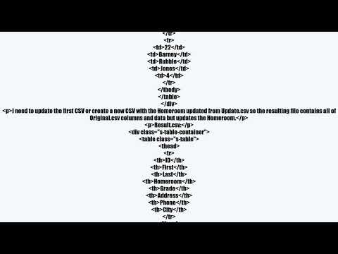 Update a column in one csv based on another csv based on ID number